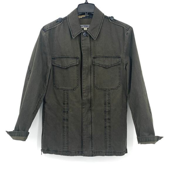 Express Other - Express Men’s Green Mid-weight Military-Style Field Jacket Size Medium Classic